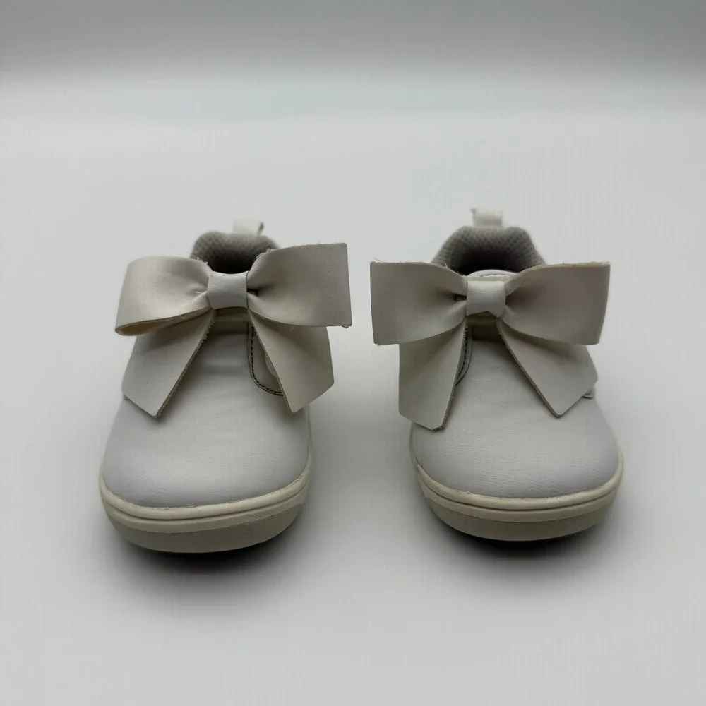 Stride Rite 360 Kamila White Bow Toddler Sneakers Shoes Size 4M